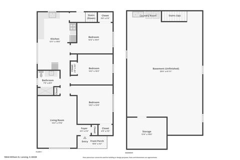 Tiny photo for 18644 William Street, Lansing, IL 60438 (MLS # 12567078)