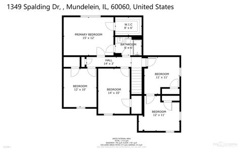 Tiny photo for 1349 Spalding Drive, Mundelein, IL 60060 (MLS # 12477787)