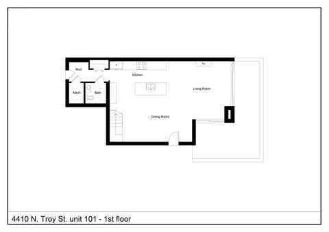 Tiny photo for 4410 N Troy Street #101, Chicago, IL 60625 (MLS # 12442869)