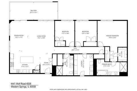 Tiny photo for 4441 Wolf Road #206, Western Springs, IL 60558 (MLS # 12674248)