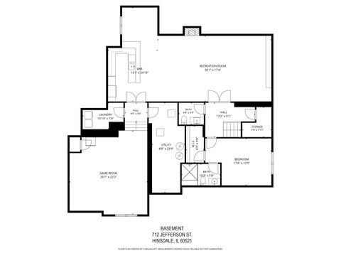 Tiny photo for 712 JEFFERSON Street, Hinsdale, IL 60521 (MLS # 12767807)