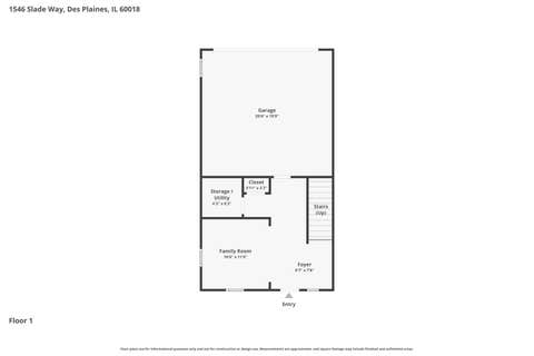 Tiny photo for 1546 Slade Way, Des Plaines, IL 60018 (MLS # 12706665)