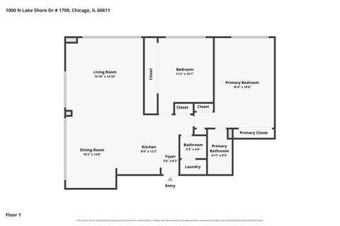 Tiny photo for 1000 N Lake Shore Drive #1709, Chicago, IL 60611 (MLS # 12750781)