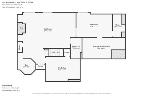 Tiny photo for 801 Eaton Lane, Lake Villa, IL 60046 (MLS # 12604172)