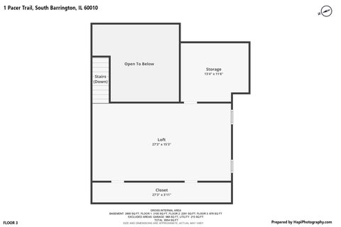 Tiny photo for 1 Pacer Trail, South Barrington, IL 60010 (MLS # 12440227)