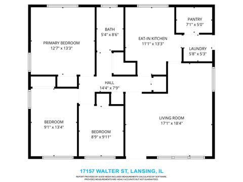 Tiny photo for 17157 Walter Street, Lansing, IL 60438 (MLS # 12494202)