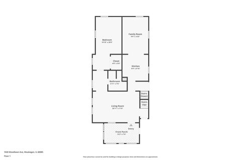 Tiny photo for 1020 Woodlawn Avenue, Waukegan, IL 60085 (MLS # 12564255)