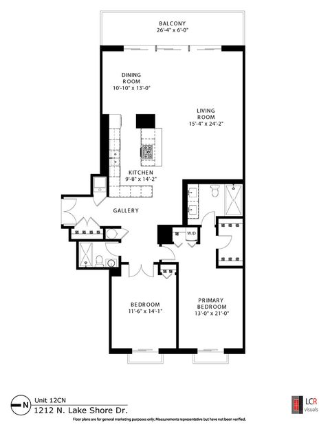 Tiny photo for 1212 N Lake Shore Drive #12CN, Chicago, IL 60610 (MLS # 12508141)