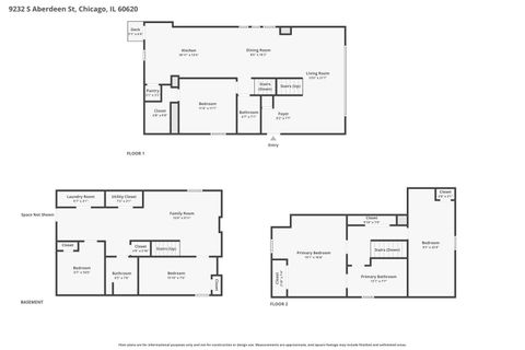 Tiny photo for 9232 S Aberdeen Street, Chicago, IL 60620 (MLS # 12595546)