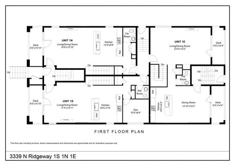 Tiny photo for 3339 N Ridgeway Avenue #1N, Chicago, IL 60618 (MLS # 12474885)