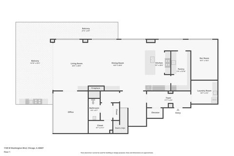 Tiny photo for 1109 W WASHINGTON Boulevard #8A, Chicago, IL 60607 (MLS # 12519158)