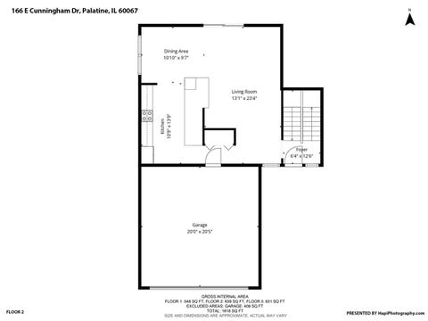 Tiny photo for 166 E Cunningham Drive, Palatine, IL 60067 (MLS # 12694913)