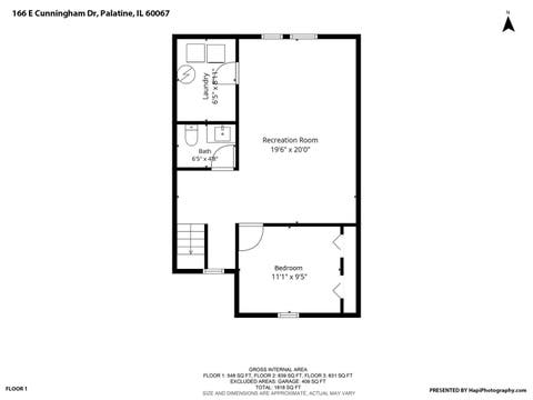 Tiny photo for 166 E Cunningham Drive, Palatine, IL 60067 (MLS # 12694913)