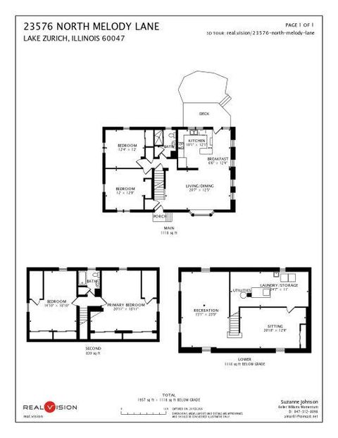 Tiny photo for 23576 N MELODY Lane, Lake Zurich, IL 60047 (MLS # 12572057)
