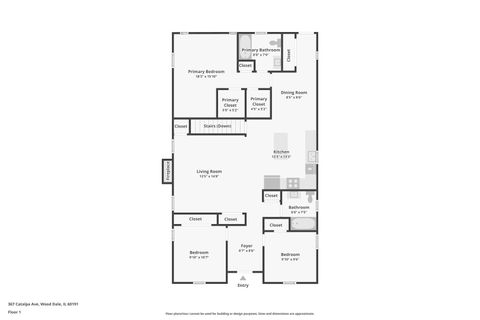 Tiny photo for 367 Catalpa Avenue, Wood Dale, IL 60191 (MLS # 12462196)