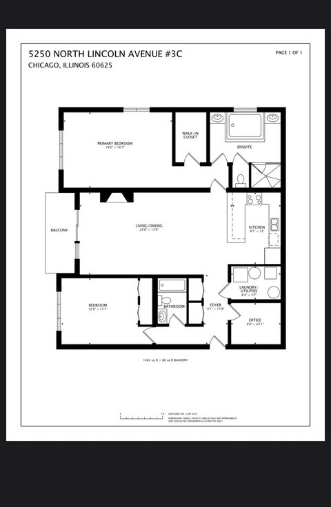 Tiny photo for 5250 N Lincoln Avenue #3C, Chicago, IL 60625 (MLS # 12490341)
