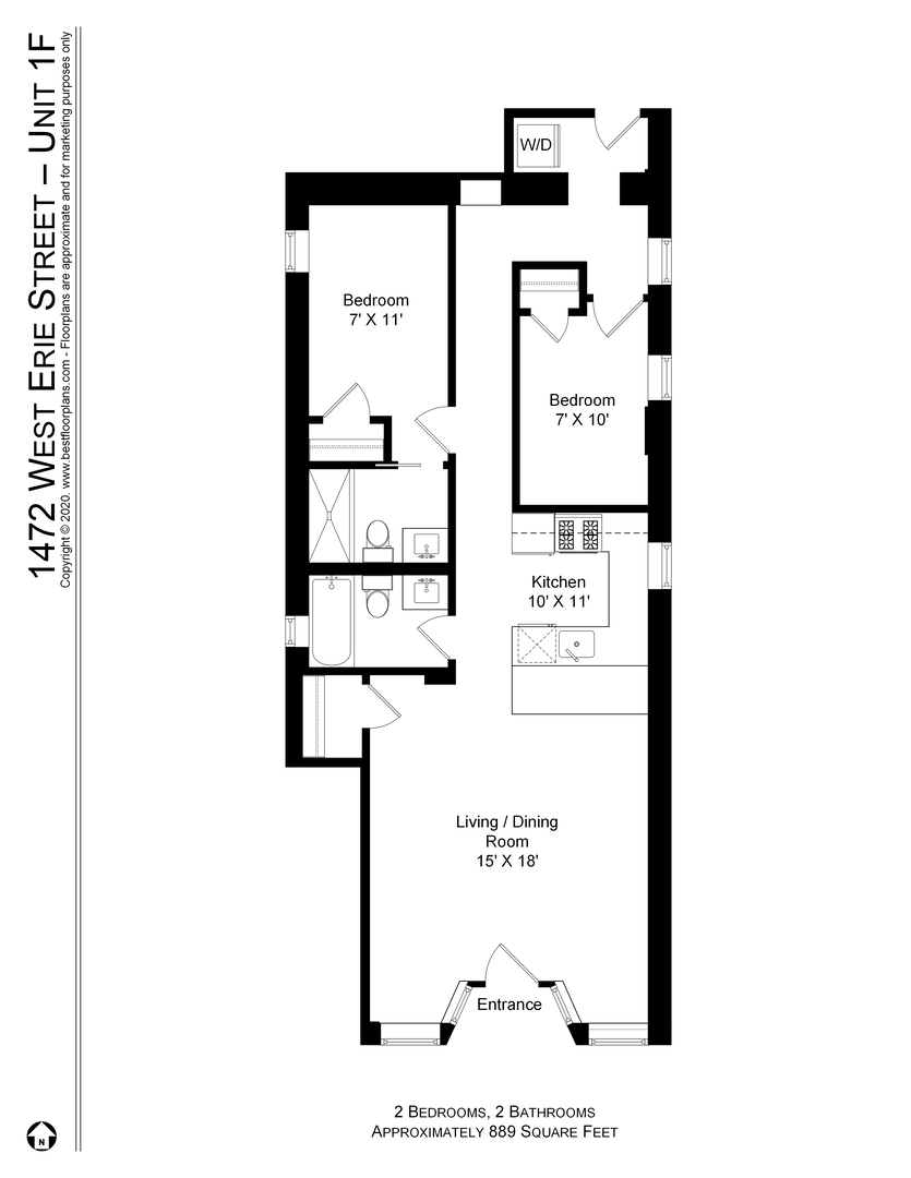 1472 W ERIE Street 1F