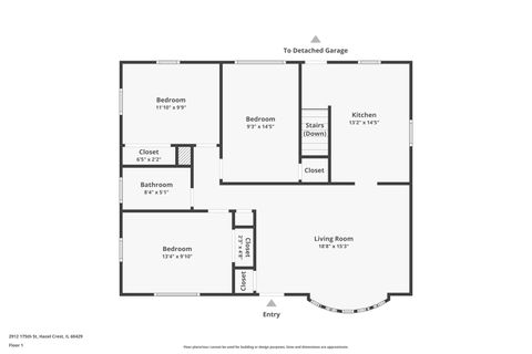 Tiny photo for 2912 175th Street, Hazel Crest, IL 60429 (MLS # 12541164)