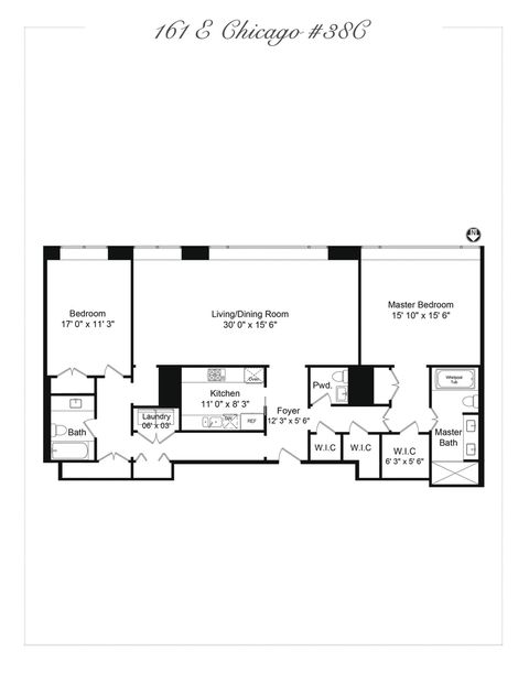 Tiny photo for 161 E Chicago Avenue #38C, Chicago, IL 60611 (MLS # 12482990)