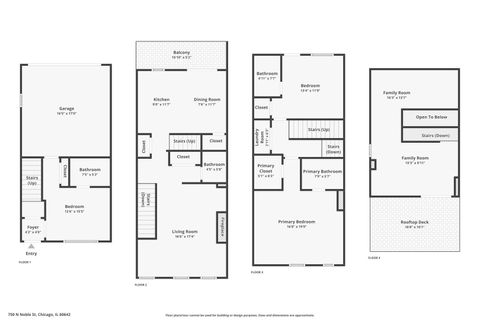 Tiny photo for 750 N NOBLE Street #A, Chicago, IL 60642 (MLS # 12582874)