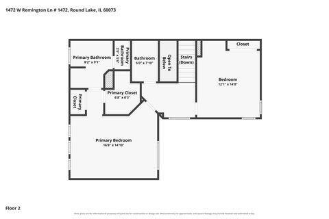 Tiny photo for 1472 W Remington Lane #1472, Round Lake, IL 60073 (MLS # 12792106)