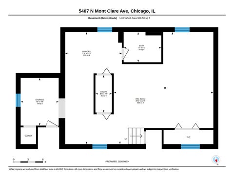 Tiny photo for 5407 N Mont Clare Avenue, Chicago, IL 60656 (MLS # 12764579)