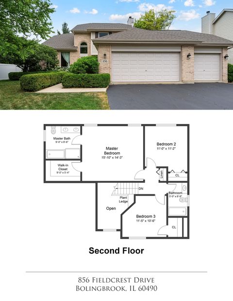 Tiny photo for 856 Fieldcrest Drive, Bolingbrook, IL 60490 (MLS # 12426331)