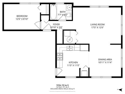 Tiny photo for 65 E Harris Avenue #2A, La Grange, IL 60525 (MLS # 12698273)