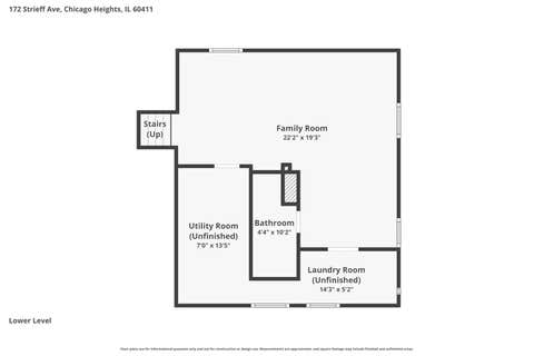Tiny photo for 172 Strieff Avenue, Chicago Heights, IL 60411 (MLS # 12687390)