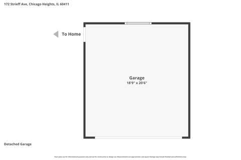 Tiny photo for 172 Strieff Avenue, Chicago Heights, IL 60411 (MLS # 12687390)