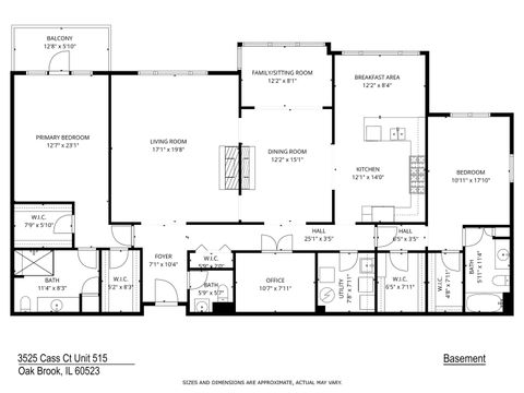 Tiny photo for 3525 S Cass Court #515, Oak Brook, IL 60523 (MLS # 12575781)