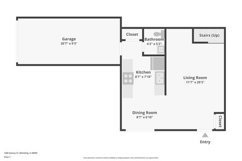 Tiny photo for 1205 Quincy Court, Wheeling, IL 60090 (MLS # 12749177)