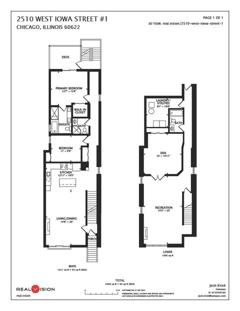 Tiny photo for 2510 W Iowa Street #1, Chicago, IL 60622 (MLS # 12547097)