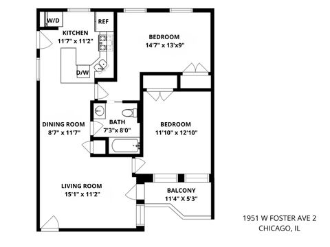 Tiny photo for 1951 W FOSTER Avenue #2ME, Chicago, IL 60640 (MLS # 12536920)