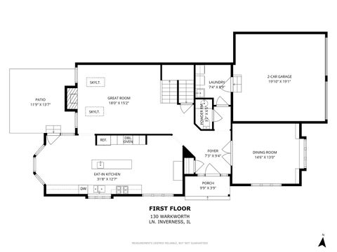 Tiny photo for 130 WARKWORTH Lane, Inverness, IL 60067 (MLS # 12516639)