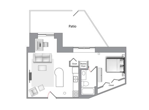 Tiny photo for 420 S CLINTON Street #110A, Chicago, IL 60607 (MLS # 12612754)