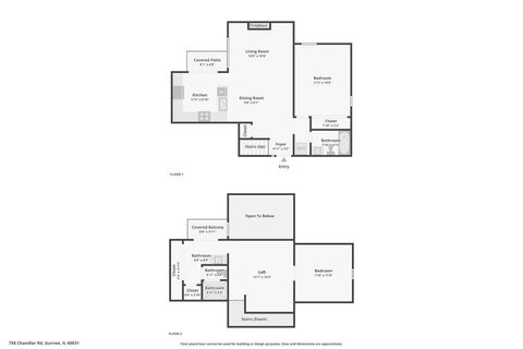 Tiny photo for 758 Chandler Road, Gurnee, IL 60031 (MLS # 12553890)