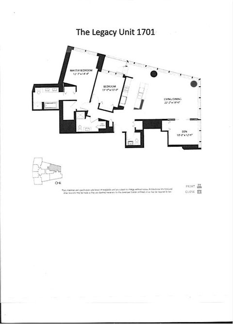 Tiny photo for 60 E Monroe Street #1701, Chicago, IL 60603 (MLS # 12548380)