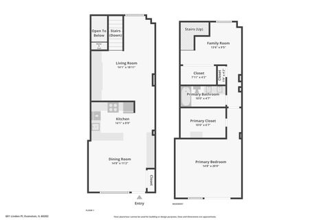 Tiny photo for 601 Linden Place #121, Evanston, IL 60202 (MLS # 12552347)