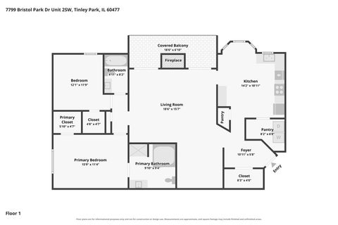 Tiny photo for 7799 Bristol Park Drive #2SW, Tinley Park, IL 60477 (MLS # 12789925)