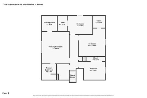 Tiny photo for 1104 Rushwood Avenue, Shorewood, IL 60404 (MLS # 12788350)
