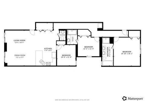 Tiny photo for 3815 N Kedzie Avenue #3S, Chicago, IL 60618 (MLS # 12489247)