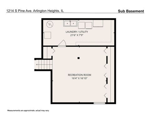 Tiny photo for 1214 S Pine Avenue, Arlington Heights, IL 60005 (MLS # 12677629)