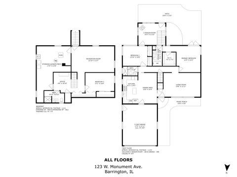 Tiny photo for 123 Monument Avenue, Barrington, IL 60010 (MLS # 12461801)