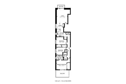 Tiny photo for 1514 W Thomas Street #3C, Chicago, IL 60642 (MLS # 12635456)