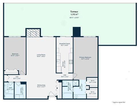 Tiny photo for 1220 Rudolph Road #1B, Northbrook, IL 60062 (MLS # 12552529)