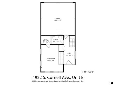 Tiny photo for 4922-B S Cornell Avenue, Chicago, IL 60615 (MLS # 12611787)