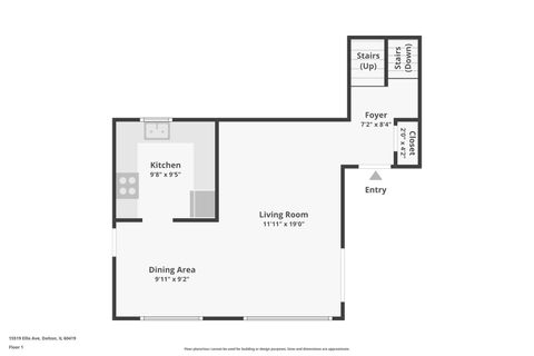 Tiny photo for 15519 Ellis Avenue, Dolton, IL 60419 (MLS # 12556919)
