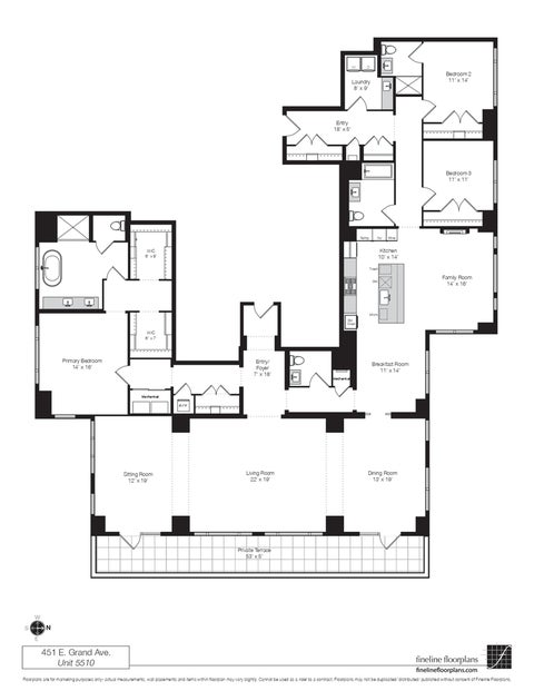Tiny photo for 451 E Grand Avenue #5510, Chicago, IL 60611 (MLS # 12684718)