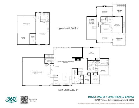 Tiny photo for 3S791 Terrace Drive, North Aurora, IL 60542 (MLS # 12502457)